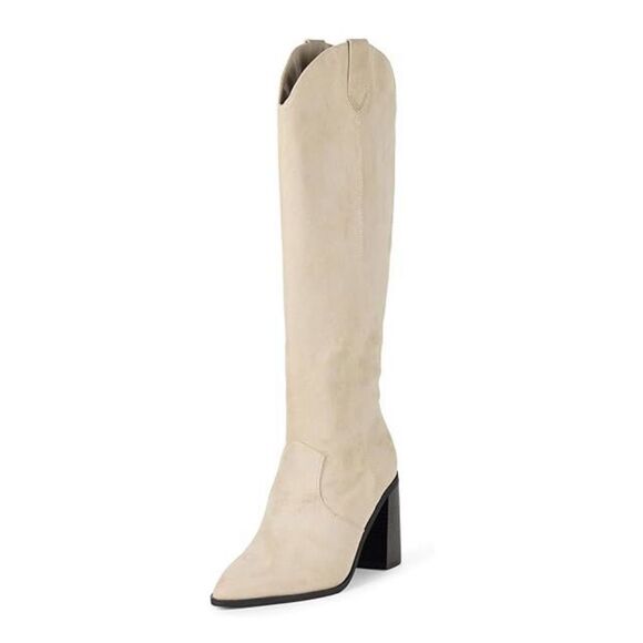 The Drop Shoes - The Drop Women's Cassandra Knee-high Western Boot Overknee NWT 6.5
